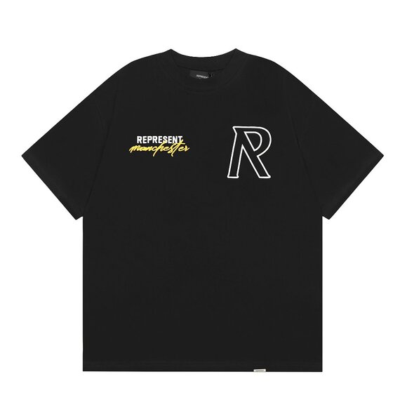Represent London Exhibition Limited Edition Slogan Short Sleeve Black